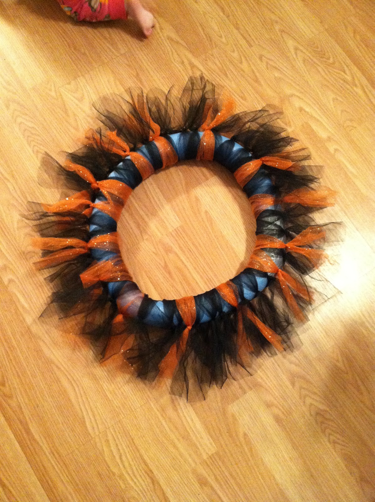 Grab A Button So I am going to attempt to give a quick tutorial on how I make my Spiral Deco Mesh Wreath. This is per a special request from someone that happened upon my page!